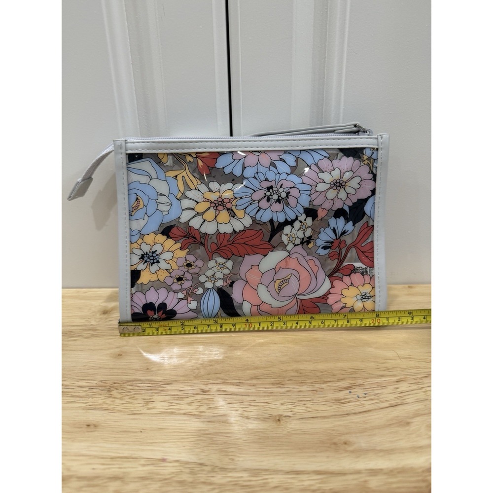 Vera Bradley Women's Outlet Aloha Blooms Clear Beach Wristlet - Picture 5 of 6
